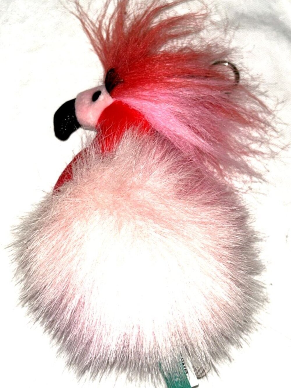 Fur Fuzzles by Douglas Pink Flamingo Keychain Keyring 10" Stuffed Plush